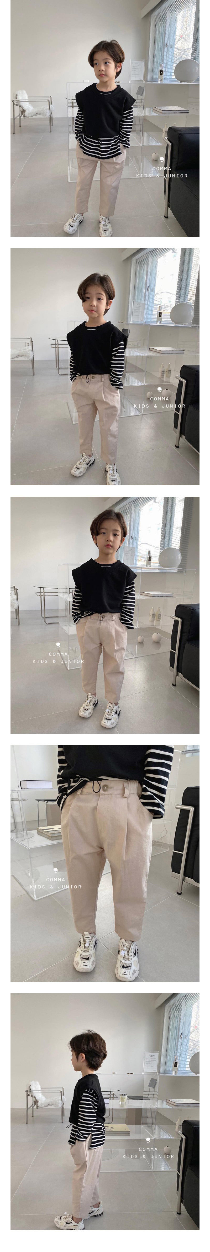 COMMA - Korean Children Fashion - #Kfashion4kids - Pintuck Cotton Pants - 2