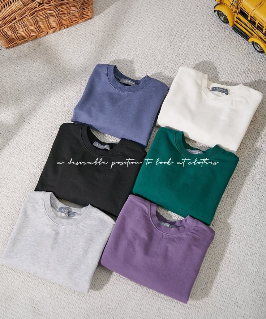 CREAMCOK - Korean Children Fashion - #Kfashion4kids - Terry Sweatshirt