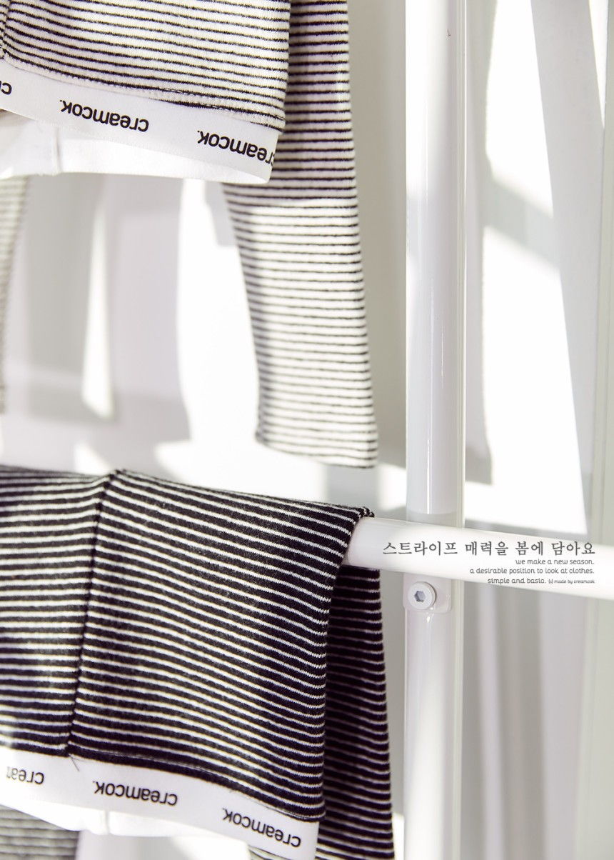 CREAMCOK - Korean Children Fashion - #Kfashion4kids - Band Stripe Leggings