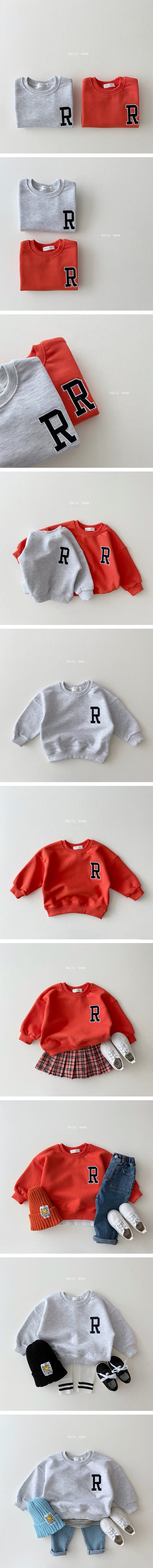 DAILY BEBE - Korean Children Fashion - #Kfashion4kids - R Sweatshirt