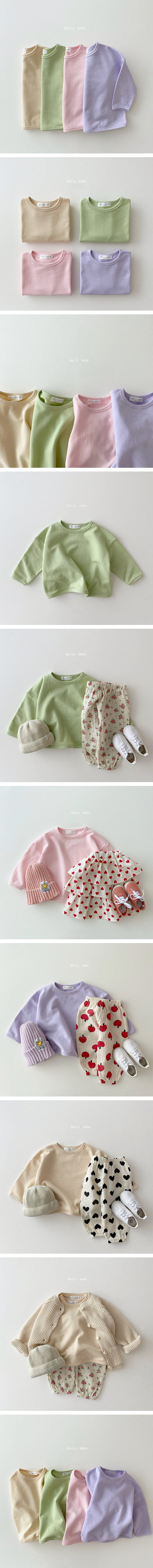 DAILY BEBE - Korean Children Fashion - #Kfashion4kids - Piping Short Tee