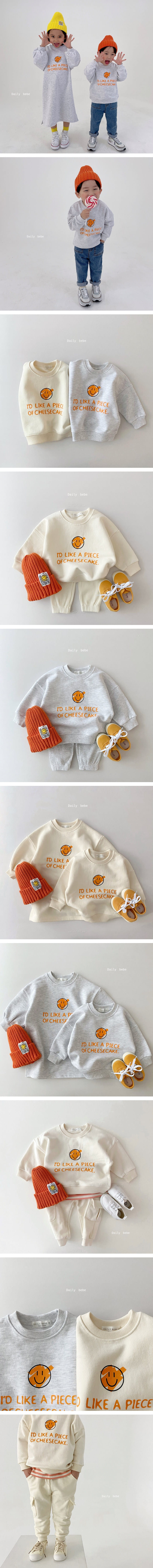 DAILY BEBE - Korean Children Fashion - #Kfashion4kids - Neon Pen Smile Sweatshirt