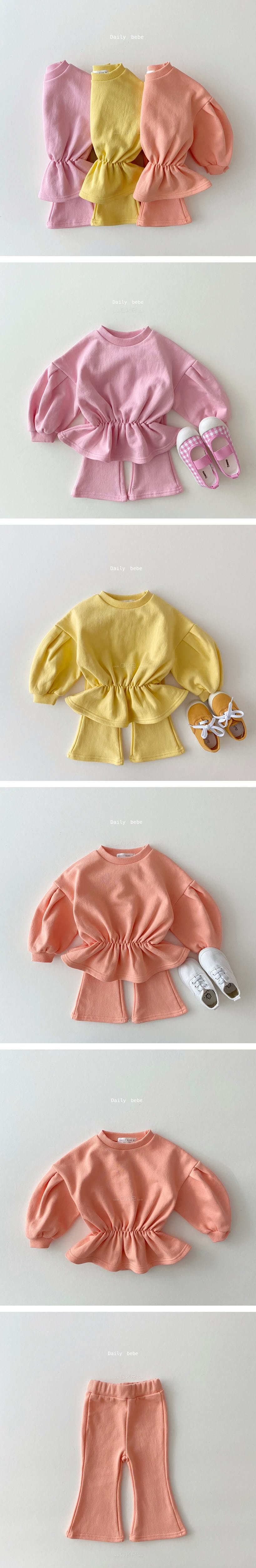 DAILY BEBE - Korean Children Fashion - #Kfashion4kids - God Bless Top Bottom Set