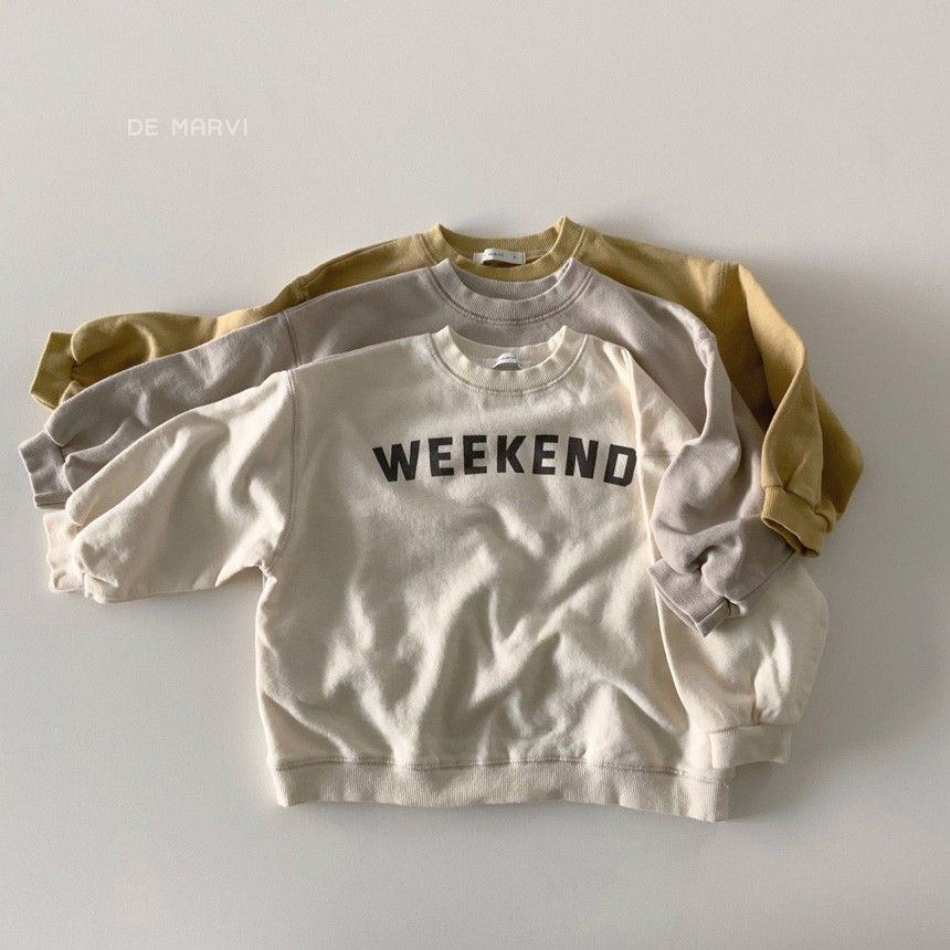 DE MARVI - Korean Children Fashion - #Kfashion4kids - Weekend Sweatshirt