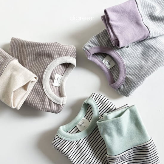 DIGREEN - Korean Children Fashion - #Kfashion4kids - Natural Stripe Easywear