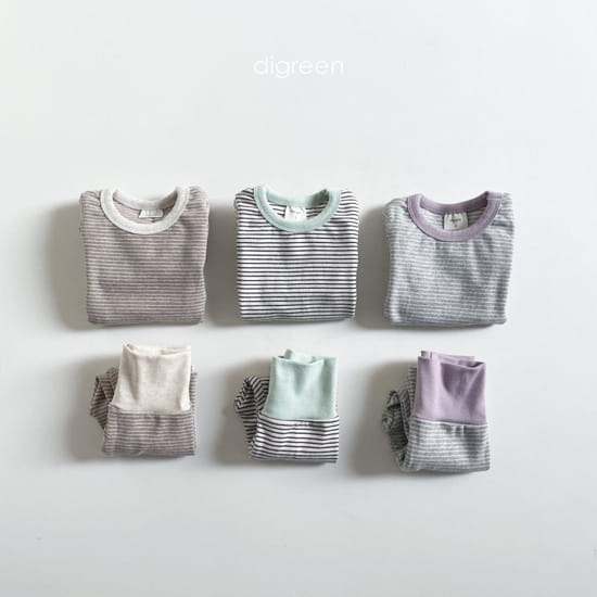 DIGREEN - Korean Children Fashion - #Kfashion4kids - Natural Stripe Easywear - 2