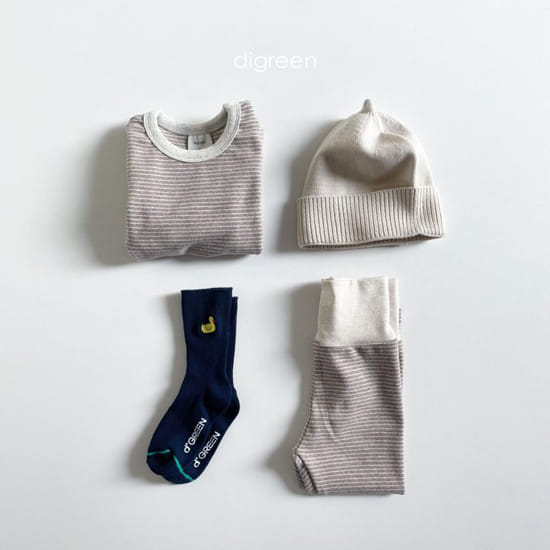 DIGREEN - Korean Children Fashion - #Kfashion4kids - Natural Stripe Easywear - 4