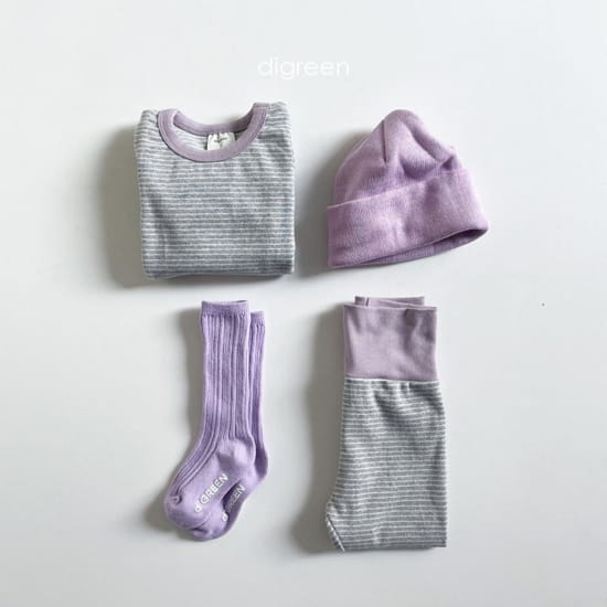 DIGREEN - Korean Children Fashion - #Kfashion4kids - Natural Stripe Easywear - 5