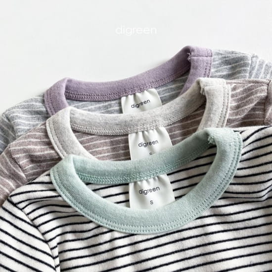 DIGREEN - Korean Children Fashion - #Kfashion4kids - Natural Stripe Easywear - 8