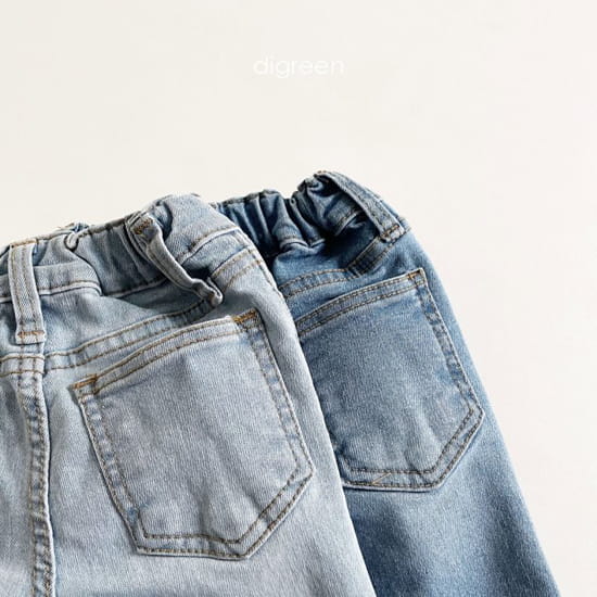 DIGREEN - Korean Children Fashion - #Kfashion4kids - Simple Denim Pants - 6