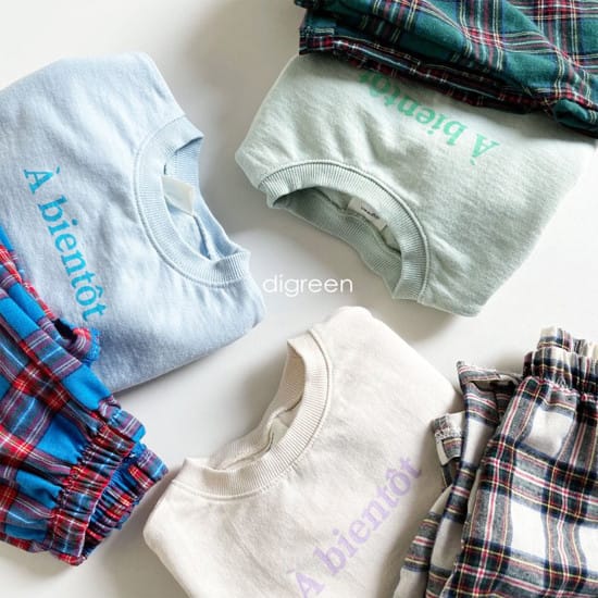 DIGREEN - Korean Children Fashion - #Kfashion4kids - See U Top Bottom Set - 2