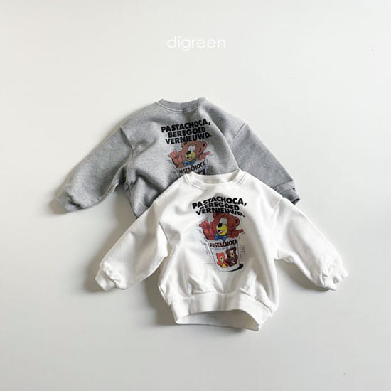 DIGREEN - Korean Children Fashion - #Kfashion4kids - Mug Bear Sweatshirt