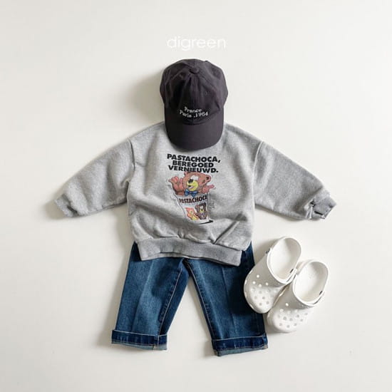 DIGREEN - Korean Children Fashion - #Kfashion4kids - Mug Bear Sweatshirt - 11