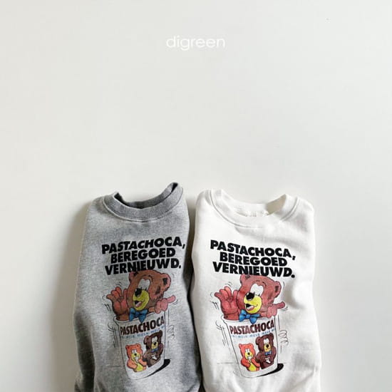 DIGREEN - Korean Children Fashion - #Kfashion4kids - Mug Bear Sweatshirt - 2