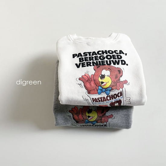 DIGREEN - Korean Children Fashion - #Kfashion4kids - Mug Bear Sweatshirt - 3