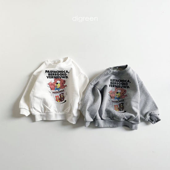 DIGREEN - Korean Children Fashion - #Kfashion4kids - Mug Bear Sweatshirt - 4