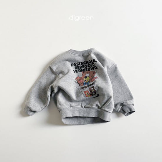 DIGREEN - Korean Children Fashion - #Kfashion4kids - Mug Bear Sweatshirt - 6