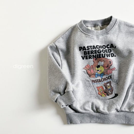 DIGREEN - Korean Children Fashion - #Kfashion4kids - Mug Bear Sweatshirt - 8