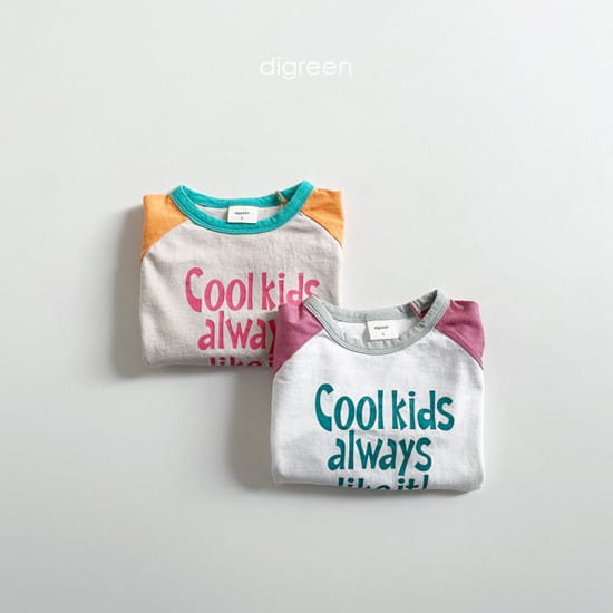 DIGREEN - Korean Children Fashion - #Kfashion4kids - Cool Kids Raglan Tee