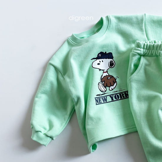 DIGREEN - Korean Children Fashion - #Kfashion4kids - Baseball Top Bottom Set - 2