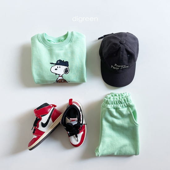 DIGREEN - Korean Children Fashion - #Kfashion4kids - Baseball Top Bottom Set - 3