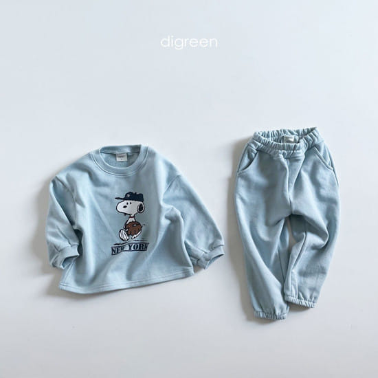 DIGREEN - Korean Children Fashion - #Kfashion4kids - Baseball Top Bottom Set - 4