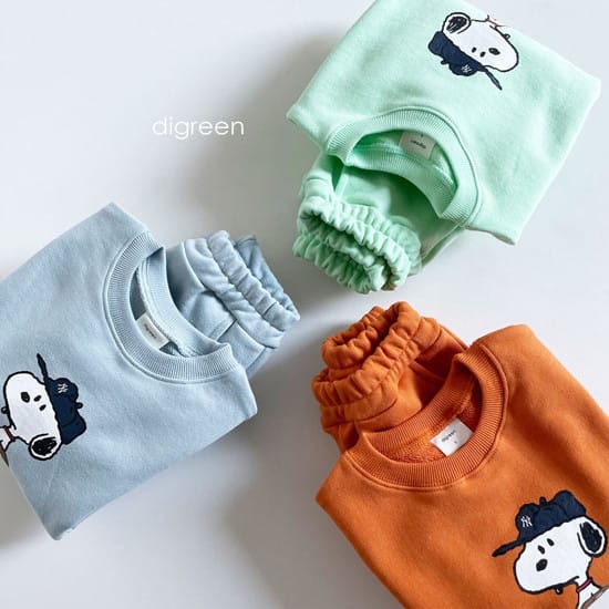 DIGREEN - Korean Children Fashion - #Kfashion4kids - Baseball Top Bottom Set - 9