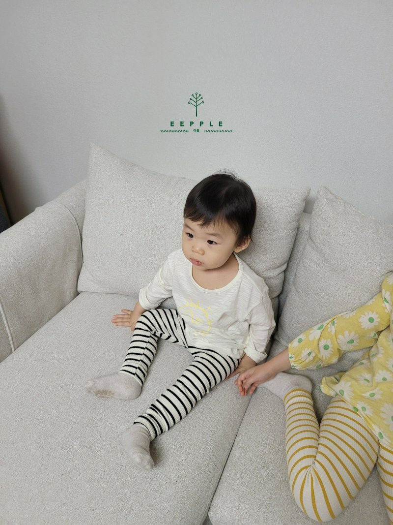 EEPPLE - Korean Children Fashion - #Kfashion4kids - Stripes Leggings - 2