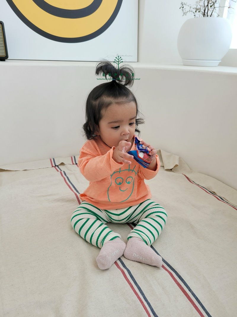 EEPPLE - Korean Children Fashion - #Kfashion4kids - Stripes Leggings - 6