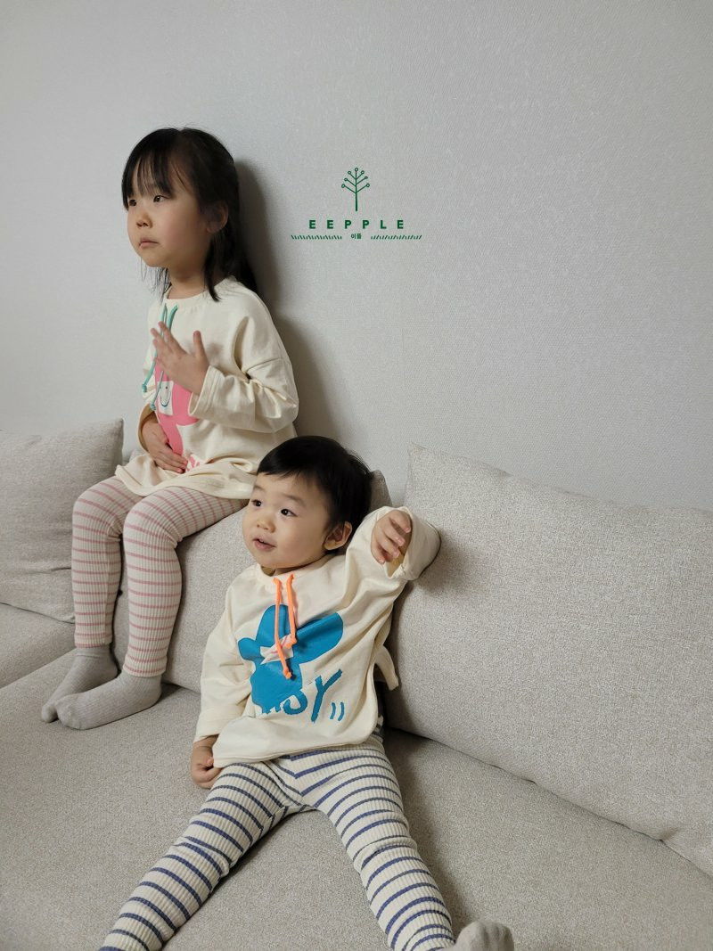 EEPPLE - Korean Children Fashion - #Kfashion4kids - Stripes Leggings - 7