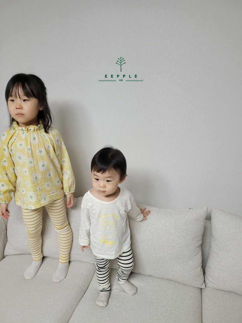 EEPPLE - Korean Children Fashion - #Kfashion4kids - Stripes Leggings - 8