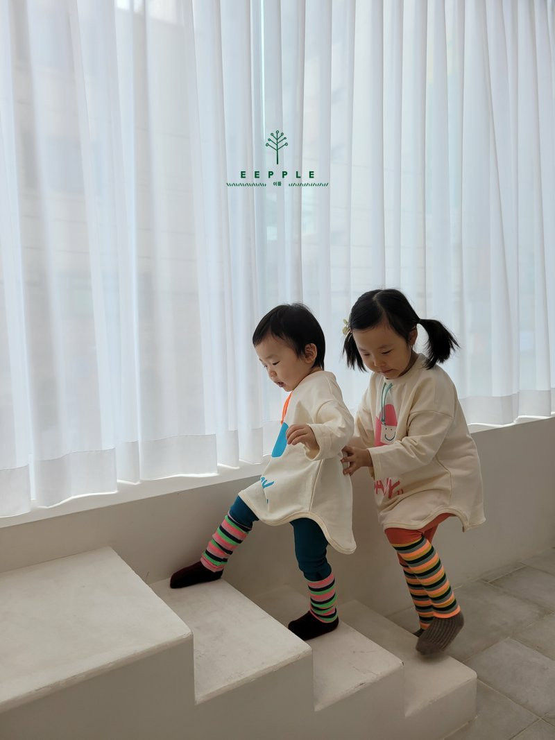 EEPPLE - Korean Children Fashion - #Kfashion4kids - Stripes Long Leggings