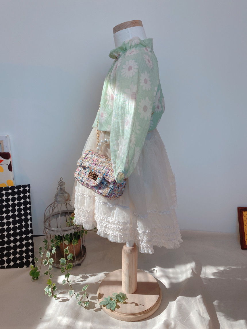 EEPPLE - Korean Children Fashion - #Kfashion4kids - Flower Neck Blouse - 5