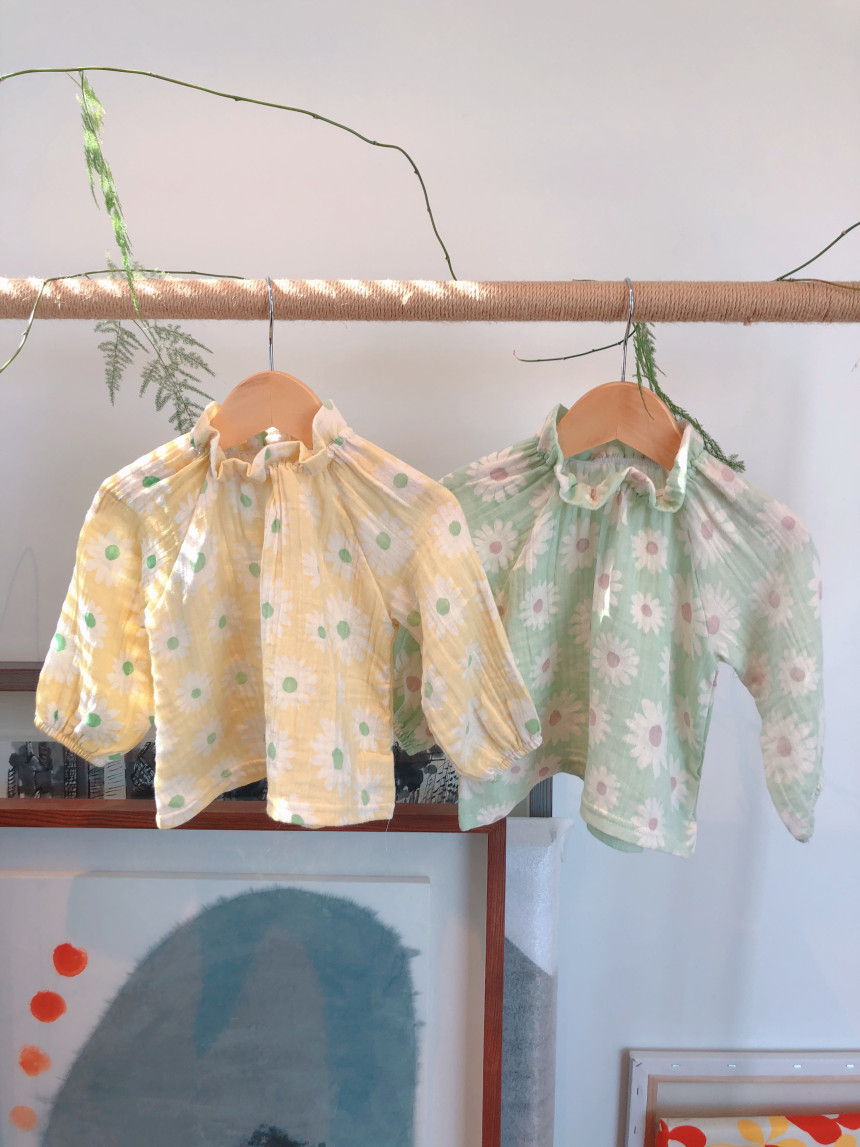 EEPPLE - Korean Children Fashion - #Kfashion4kids - Flower Neck Blouse - 7