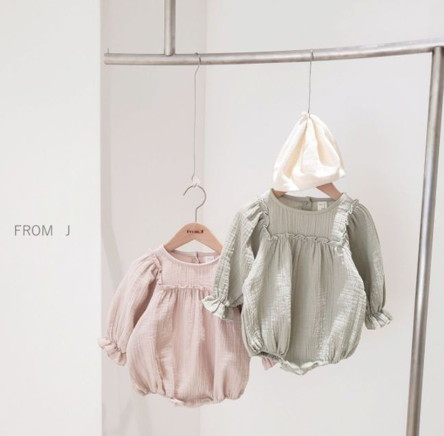 FROM J - Korean Children Fashion - #Kfashion4kids - Square Frill Bodysuit - 11