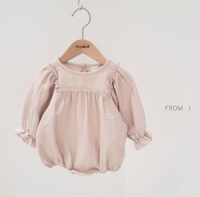 FROM J - Korean Children Fashion - #Kfashion4kids - Square Frill Bodysuit - 5