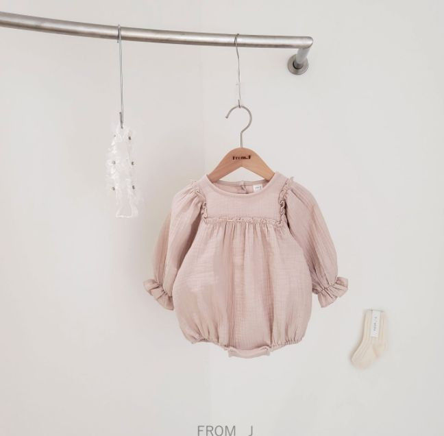 FROM J - Korean Children Fashion - #Kfashion4kids - Square Frill Bodysuit - 9