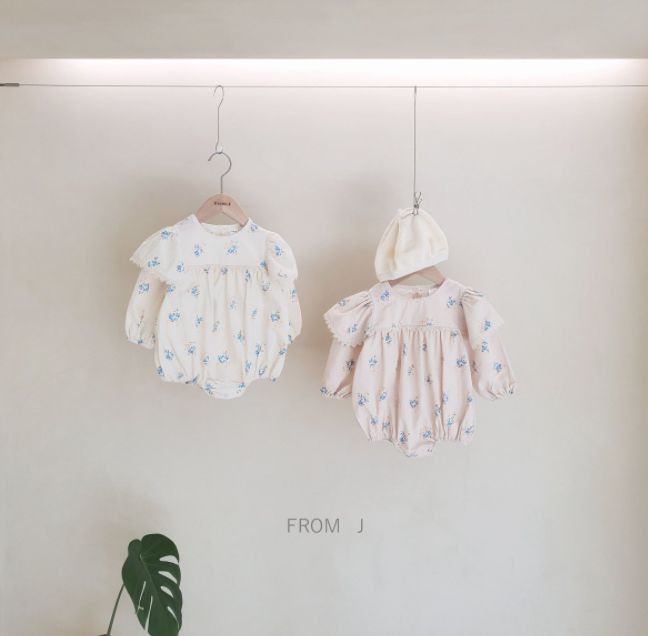 FROM J - Korean Children Fashion - #Kfashion4kids - Blooming Flower Bodysuit