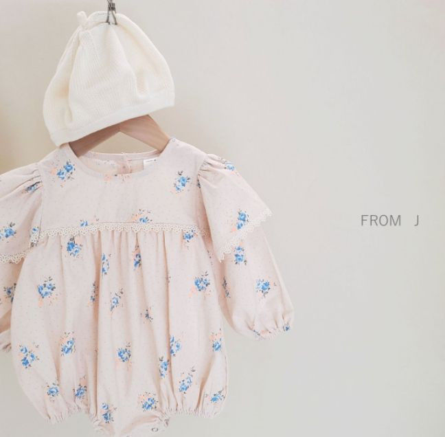 FROM J - Korean Children Fashion - #Kfashion4kids - Blooming Flower Bodysuit - 4