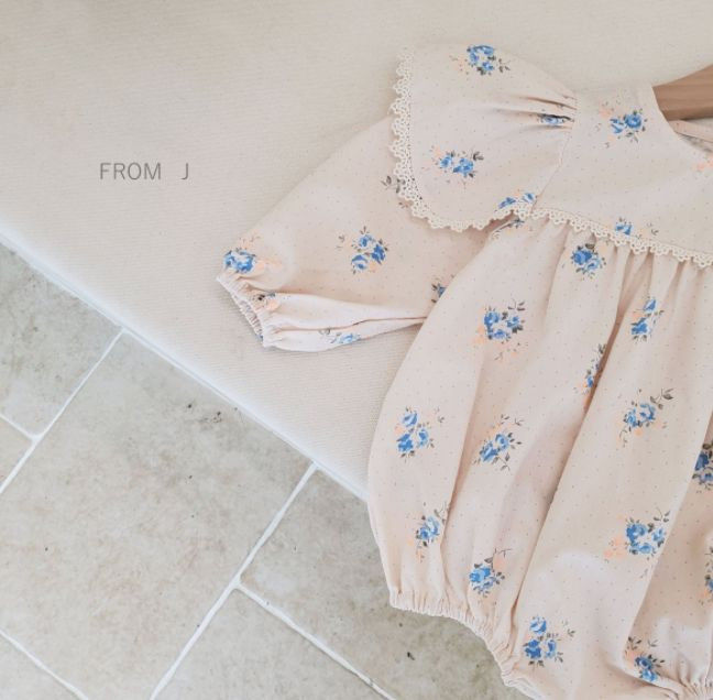 FROM J - Korean Children Fashion - #Kfashion4kids - Blooming Flower Bodysuit - 6