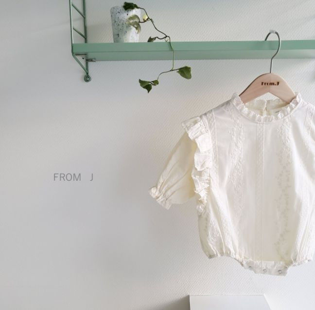 FROM J - Korean Children Fashion - #Kfashion4kids - Freesia Lace Bodysuit - 5