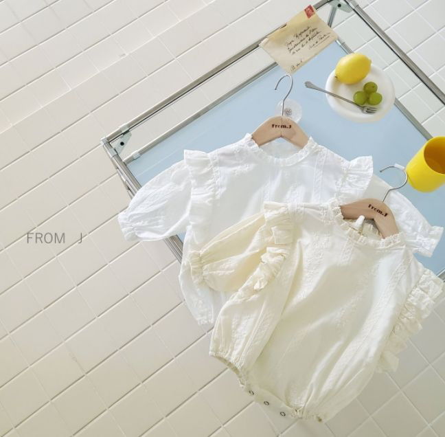 FROM J - Korean Children Fashion - #Kfashion4kids - Freesia Lace Bodysuit - 6