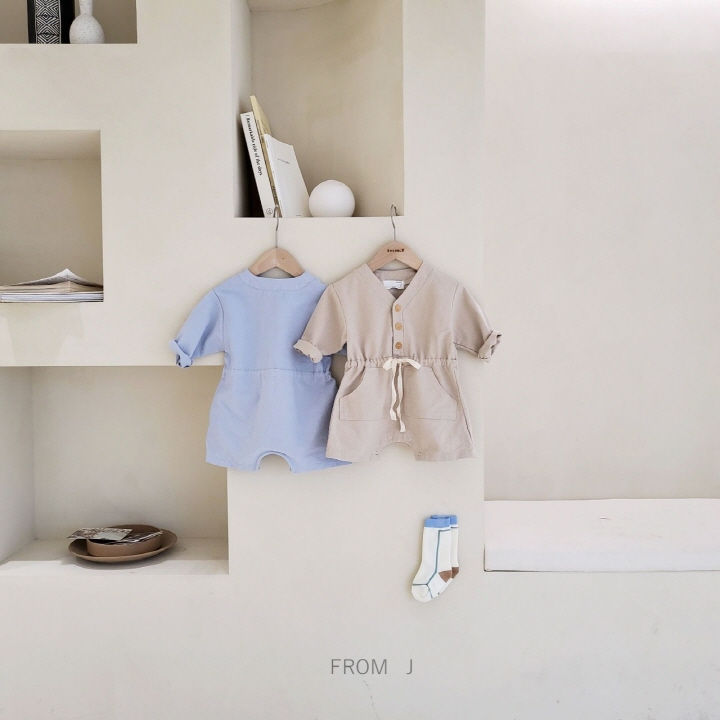 FROM J - Korean Children Fashion - #Kfashion4kids - V Neck Jumpsuit