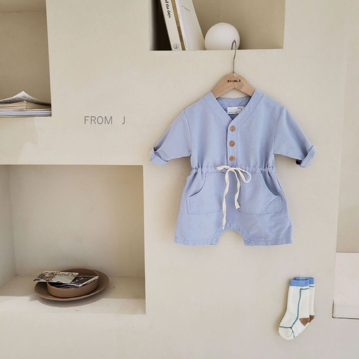 FROM J - Korean Children Fashion - #Kfashion4kids - V Neck Jumpsuit - 4
