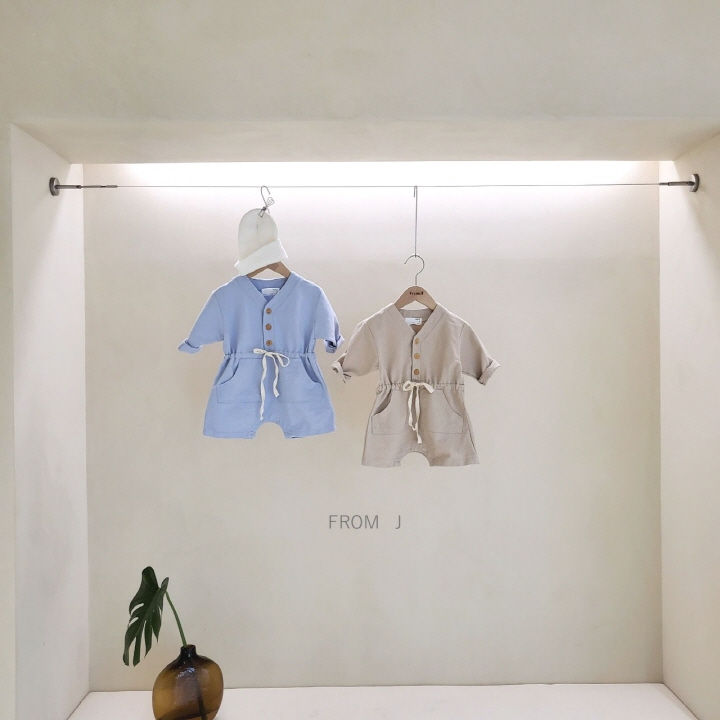 FROM J - Korean Children Fashion - #Kfashion4kids - V Neck Jumpsuit - 6