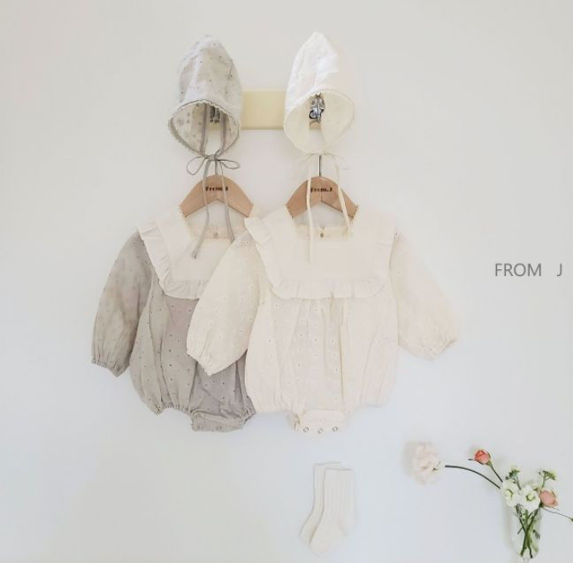 FROM J - Korean Children Fashion - #Kfashion4kids - Punching Lace Bodysuit - 10