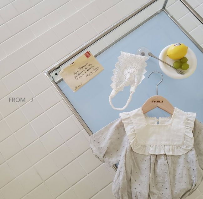FROM J - Korean Children Fashion - #Kfashion4kids - Punching Lace Bodysuit - 12