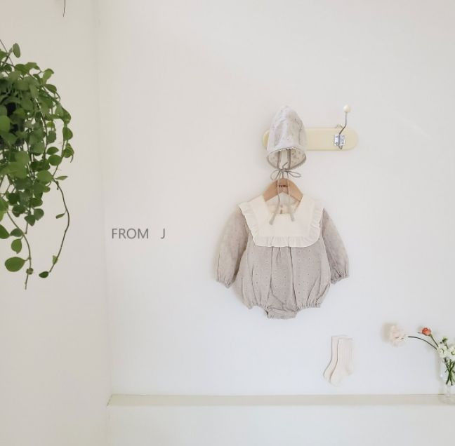 FROM J - Korean Children Fashion - #Kfashion4kids - Punching Lace Bodysuit - 2
