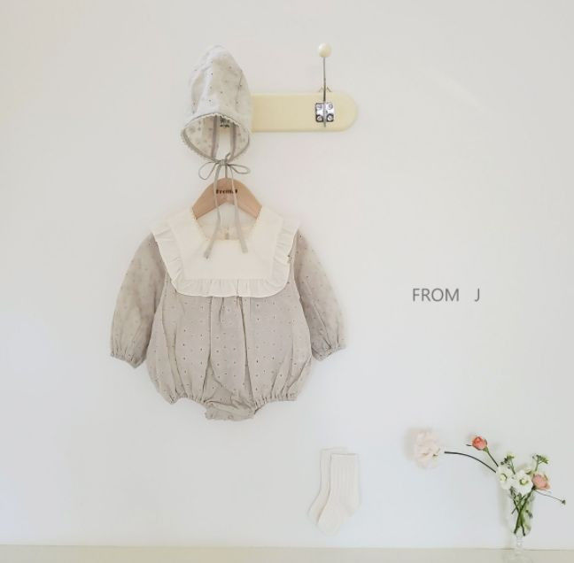 FROM J - Korean Children Fashion - #Kfashion4kids - Punching Lace Bodysuit - 8