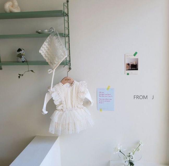 FROM J - Korean Children Fashion - #Kfashion4kids - Cancan Lace Suspender Bodysuit - 11